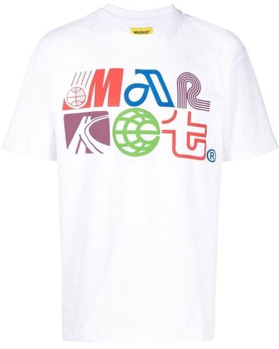 Market Camiseta con logo estampado - Blanco