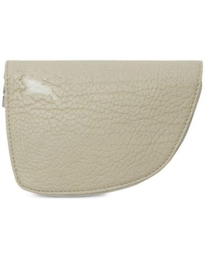 Burberry Medium Shield Leather Wallet - White