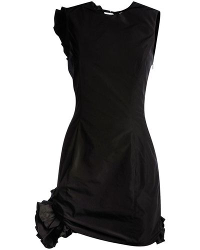 Bally Duchesse Ruffled Mini Dress - Black