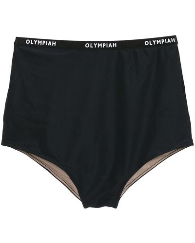 Olympiah Hot Pants Bikini Bottoms - Black