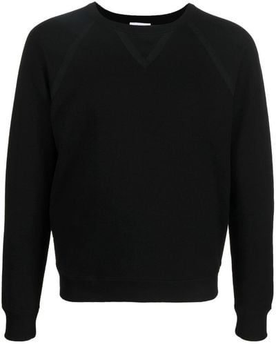 Saint Laurent Crew-neck Raglan-sleeve Sweatshirt - Black