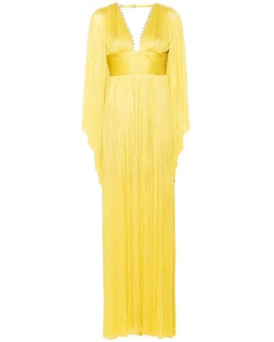 Maria Lucia Hohan Harlow Silk Maxi Dress - Yellow