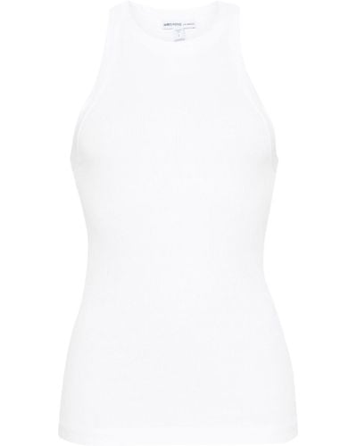 James Perse Ribbed Tank Top - White