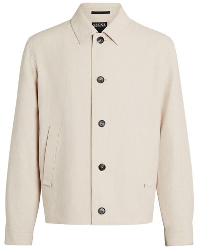 Zegna Linnen Shirtjack - Wit