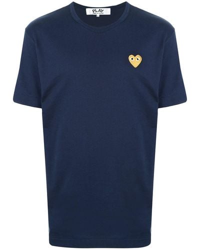 COMME DES GARÇONS PLAY ロゴ Tシャツ - ブルー