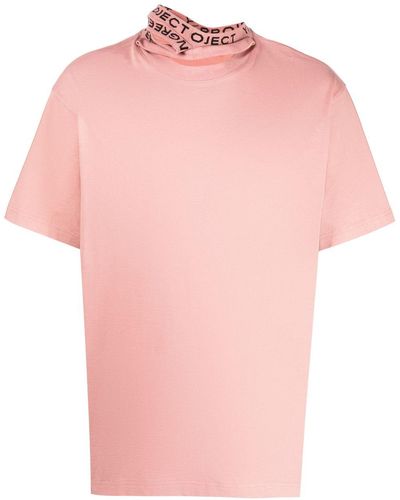 Y. Project T-Shirt mit Cut-Outs - Pink