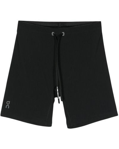 On Shoes Shorts compression con coulisse - Nero
