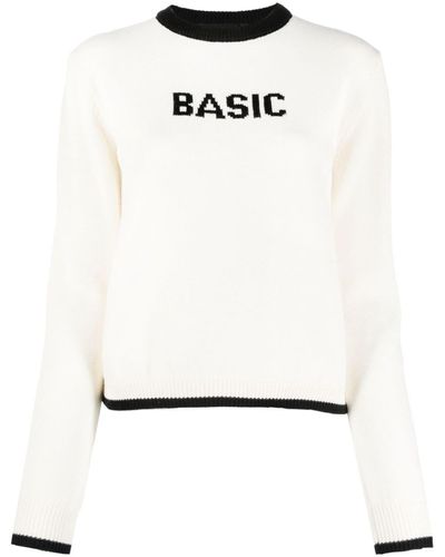Gcds Basic パターンジャカード セーター - ホワイト