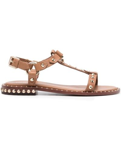 Ash Patsy Leather Sandals - Brown