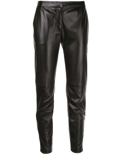 Altuzarra Henri Leather Trousers - Black