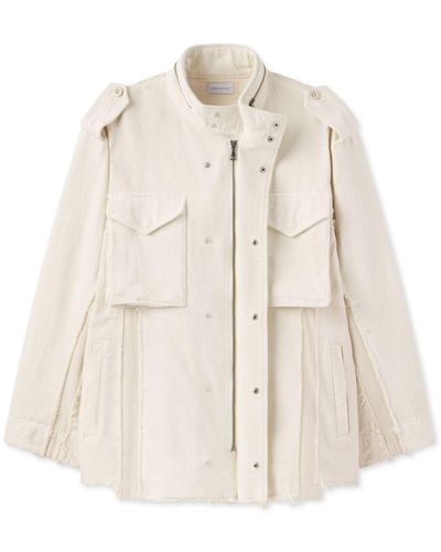 John Elliott High-neck Cotton Shirt Jacket - Natural