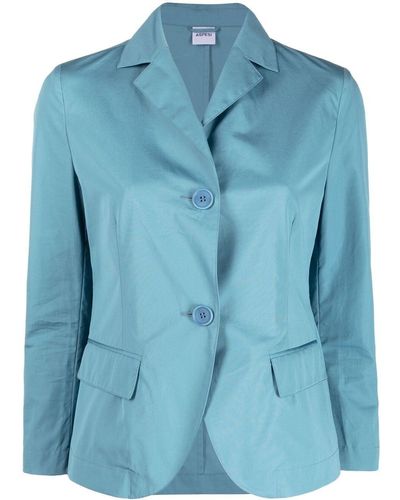 Aspesi Single-breasted Jacket - Blue