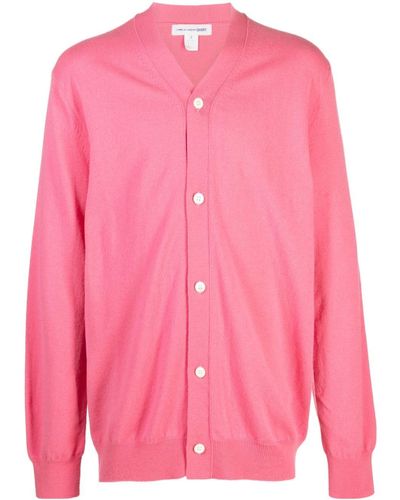 Comme des Garçons Fine-knit Wool Cardigan - Pink