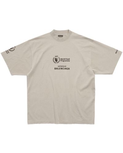 Balenciaga Camiseta con estampado WFP - Gris