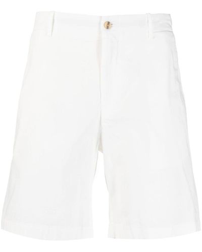 Boglioli Mid-rise Cotton Bermuda Shorts - White