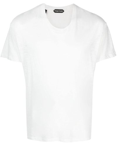 Tom Ford T-Shirt mit rundem Ausschnitt - Weiß