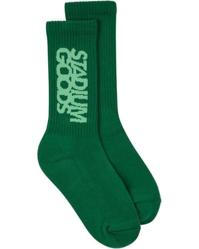 Stadium Goods Logo-print "chlorophyll" Crew Socks - Green