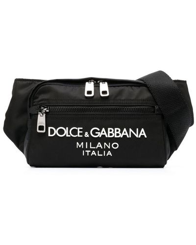 Dolce & Gabbana Sac banane à logo embossé - Noir
