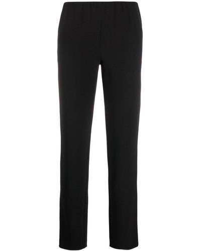 P.A.R.O.S.H. Cropped-Leggings mit Stretchbund - Schwarz