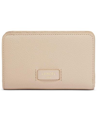 Lancel Ninon Leather Compact Wallet - Natural
