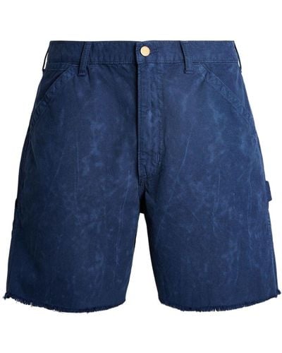Polo Ralph Lauren Geverfde Katoenen Shorts - Blauw