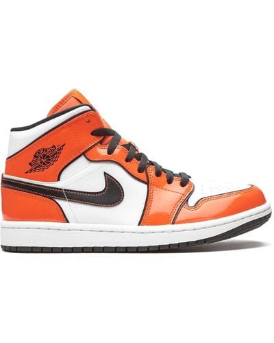 Nike Air 1 Mid Se "turf Orange" Sneakers - White