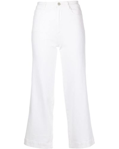Adam Lippes High-waist Cropped Jeans - White