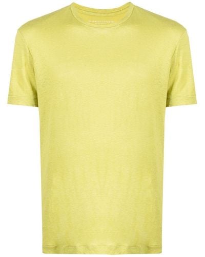 Majestic Filatures Short-sleeve Linen T-shirt - Yellow