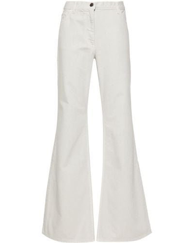 Magda Butrym Mid-rise Flared Jeans - White