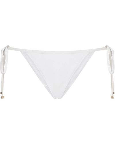 Dolce & Gabbana Side-tie Bikini Bottoms - White