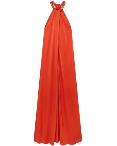 Stella McCartney Abendkleid mit Kristallen - Rot