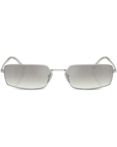 Prada Prada PR A60S Sonnenbrille mit eckigem Gestell - Grau