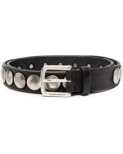 Golden Goose Disc-embellished Belt - Black