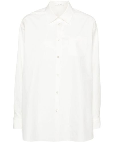 The Row Moon Shirt In Cotton - White