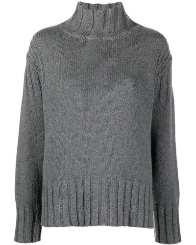 Jil Sander Roll-neck Cashmere Sweater - Grey