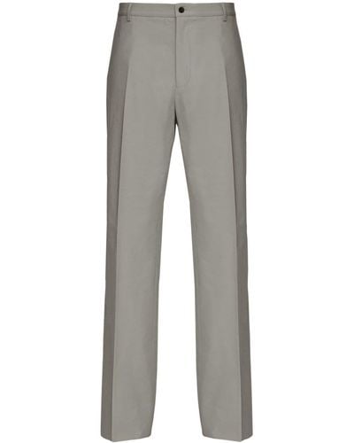 Ferragamo Straight-leg Tailored Pants - Gray