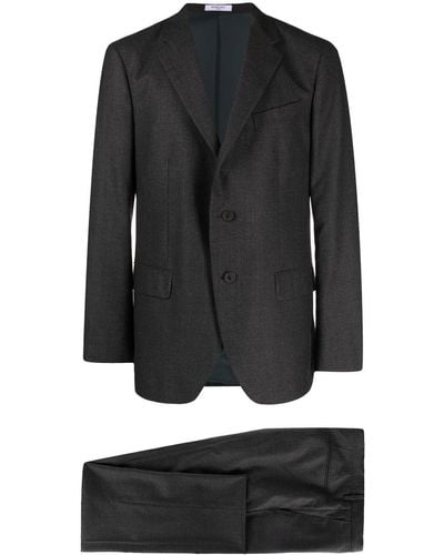 Boglioli Single-breasted Wool Suit - Black