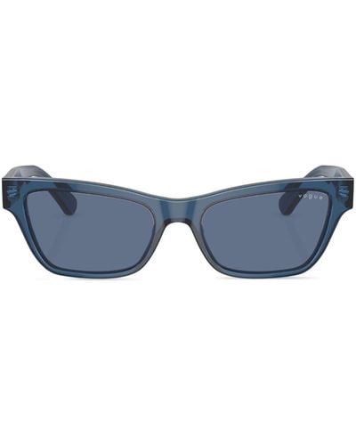 Vogue Eyewear Translucent-design Cat-eye Sunglasses - Blue