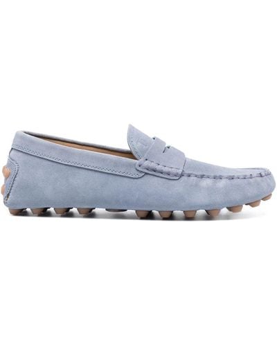 Tod's Gommino Suede Driving Loafers - Gray