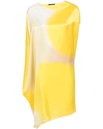 Gianluca Capannolo Carla Silk Midi Dress - Yellow
