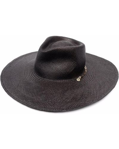Van Palma Livy Straw Hat - Black