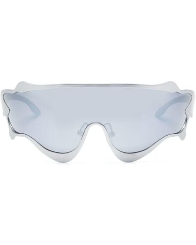 Henrik Vibskov Octane Shield-frame Sunglasses - Blue