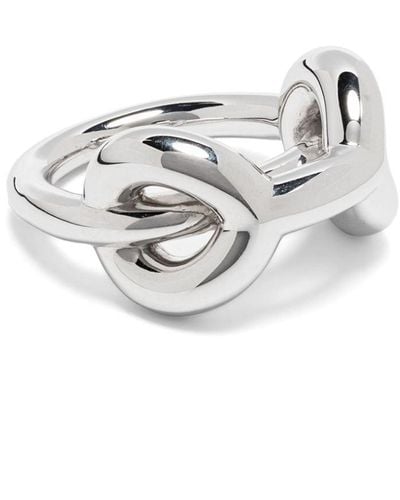 Charlotte Chesnais Binary Chain Sterling-silver Ring - White