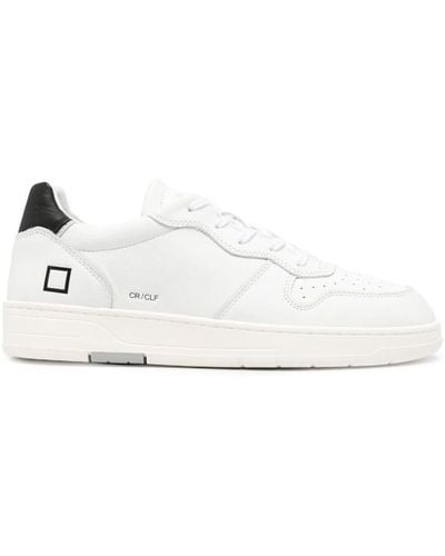 Date Sneakers Court in pelle - Bianco