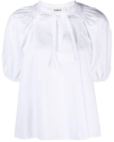 Ba&sh Jamie Poplin Cotton Shirt - White