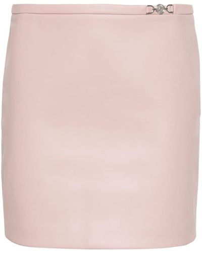 Versace Mini-rok Met Logoplakkaat - Roze