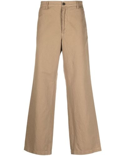 Barena Mid-rise Wide-leg Trousers - Natural