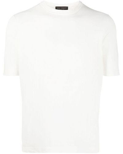 Dell'Oglio Crew-neck Fine-knit T-shirt - White