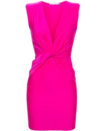 Amen Mini-jurk Met Strikdetail - Roze