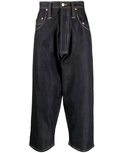 Junya Watanabe Loose-fit Cropped Pants - Black